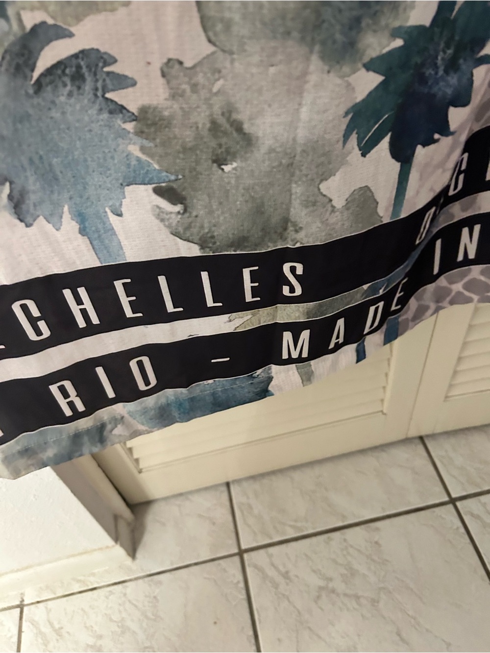 Dechelles Aqua Brazil  Watercolor Maxi Dress in Aqua & Teal - Picture 9 of 12